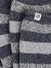 FatFace Grey Striped Thermal Socks - Image 2 of 2