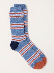 FatFace Orange Cosy Striped Socks - Image 1 of 2