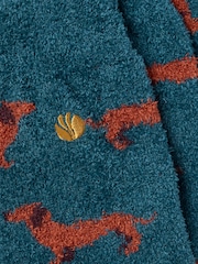 FatFace Teal Blue Cosy Dog Socks - Image 2 of 2