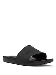 FitFlop Black Iqushion Pool Slides - Image 2 of 4