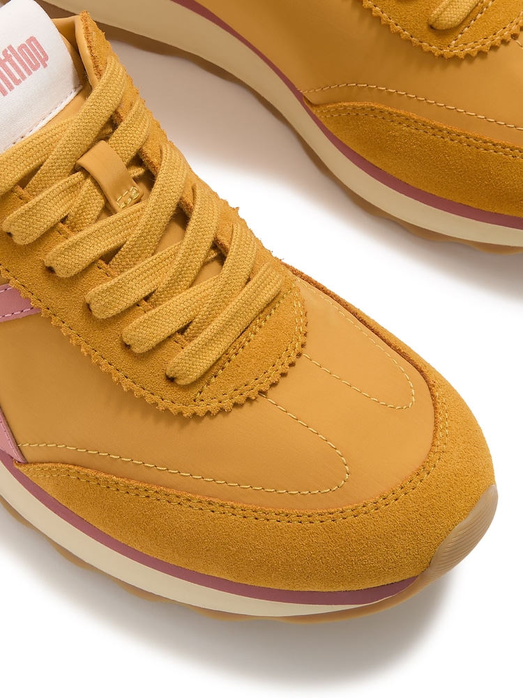 FitFlop Yellow Retro-Q Sneakers - Image 5 of 5