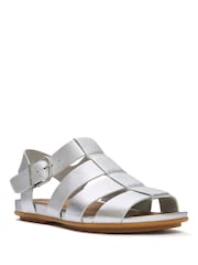 FitFlop Silver Gracie Leather Fisherman Sandals - Image 2 of 4