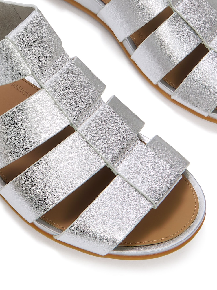 FitFlop Silver Gracie Leather Fisherman Sandals - Image 4 of 4 FitFlop Silver Gracie Leather Fisherman Sandals - Image 4 of 4