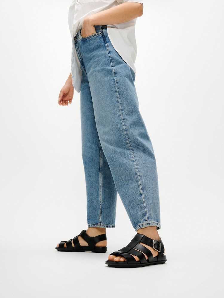 FitFlop Black Gracie Leather Fisherman Sandals - Image 1 of 5 FitFlop Black Gracie Leather Fisherman Sandals - Image 1 of 5