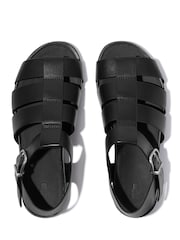 FitFlop Black Gracie Leather Fisherman Sandals - Image 4 of 5