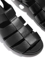 FitFlop Black Gracie Leather Fisherman Sandals - Image 5 of 5