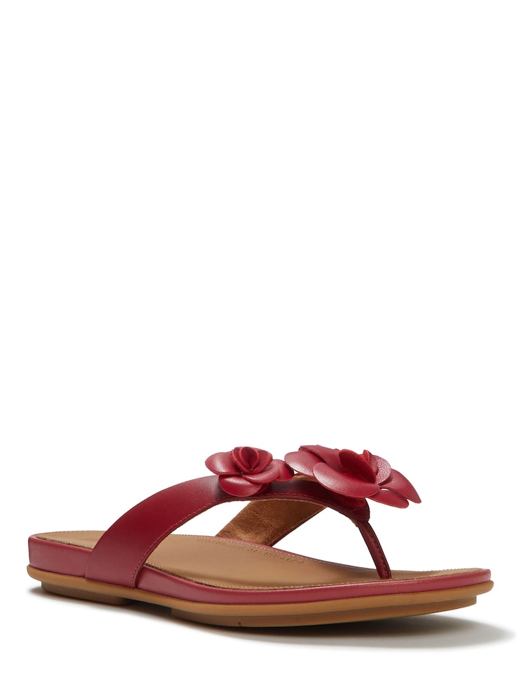 أحمر - شبشب إصبع Gracie بتفصيل زهور من FitFlop - Image 5 of 5 أحمر - شبشب إصبع Gracie بتفصيل زهور من FitFlop - Image 5 of 5