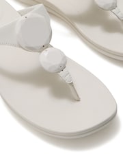 FitFlop Cream Solay Glossy-Disc Toe-Post Sandals - Image 3 of 3