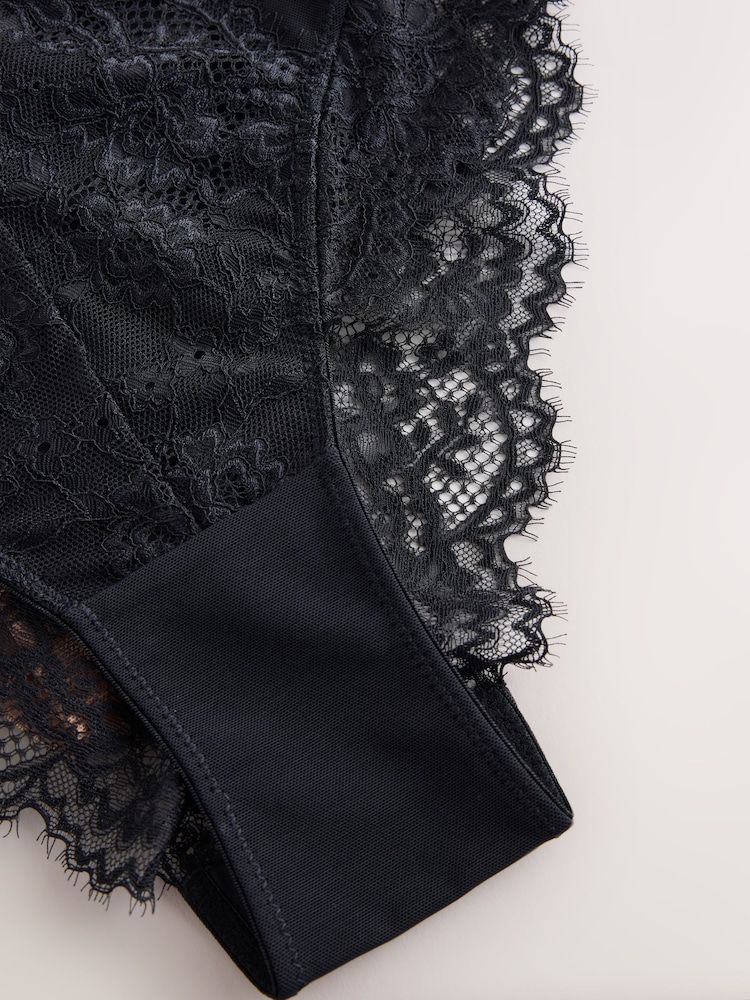 Black/Nude Tummy Control Lace Shaping Knickers 2 Pack - Image 8 of 8 Black/Nude Tummy Control Lace Shaping Knickers 2 Pack - Image 8 of 8