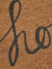 Cox & Cox Natural Grey Ho Ho Ho Doormat - Image 2 of 2