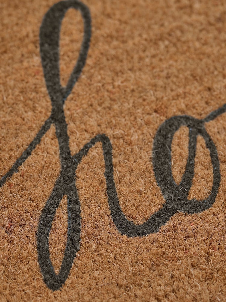 Cox & Cox Natural Grey Ho Ho Ho Doormat - Image 2 of 2