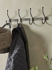 Cox & Cox Grey Distressed Industrial Metal Hooks Medium - Image 1 of 4