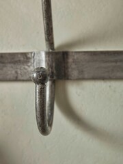 Cox & Cox Grey Distressed Industrial Metal Hooks Medium - Image 2 of 4