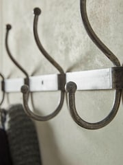 Cox & Cox Grey Distressed Industrial Metal Hooks Medium - Image 4 of 4