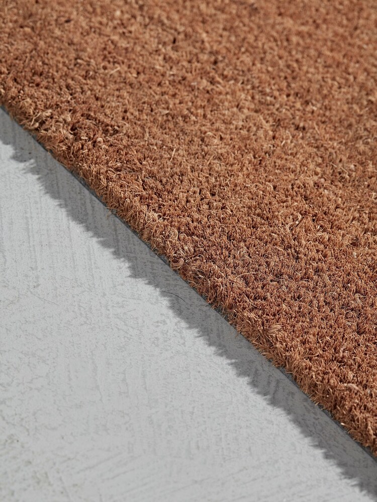 Cox & Cox Natural Embossed Rubber Star Large Doormat - Image 3 of 3