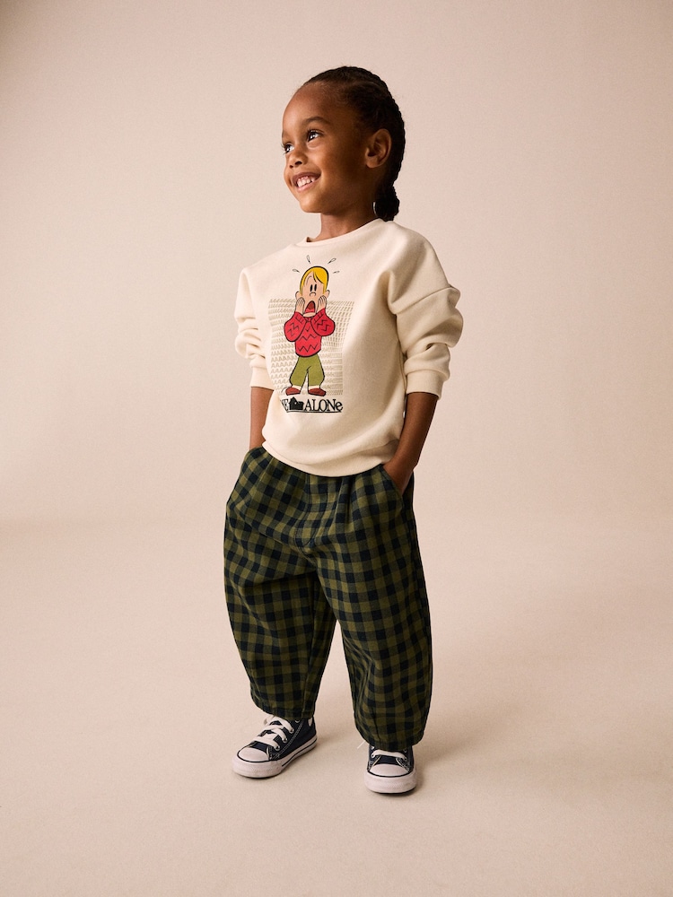 Green Gingham Pull On Barrel Trousers (3mths-7yrs) - Image 2 of 4 Green Gingham Pull On Barrel Trousers (3mths-7yrs) - Image 2 of 4