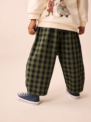 Green Gingham Pull On Barrel Trousers (3mths-7yrs) - Image 3 of 4