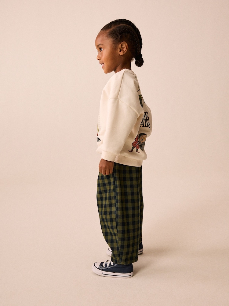 Green Gingham Pull On Barrel Trousers (3mths-7yrs) - Image 4 of 4 Green Gingham Pull On Barrel Trousers (3mths-7yrs) - Image 4 of 4