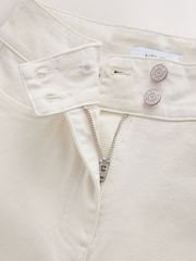 Ecru Flared Chino Trousers - Image 7 of 8