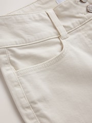 Ecru Flared Chino Trousers - Image 8 of 8