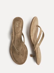 大地色 - Linzi Ascend Toe Post Heeled Sandals - 圖片 5/6