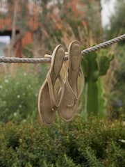 大地色 - Linzi Ascend Toe Post Heeled Sandals - 圖片 6/6