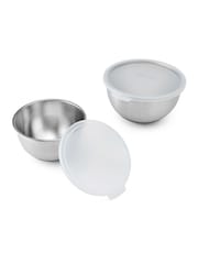 Kitchen Aid Set of 2 Silver Mixing Nesting Bowl - Image 3 of 4