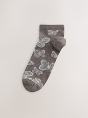 Neutral Butterfly Trainer Socks 4 Pack - Image 5 of 7