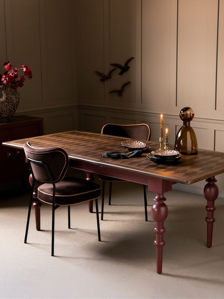 Rockett St George Brick Red Emporium Extending 6 To 8 Dining Table - Image 1 of 11