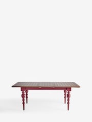 Rockett St George Brick Red Emporium Extending 6 To 8 Dining Table - Image 11 of 11