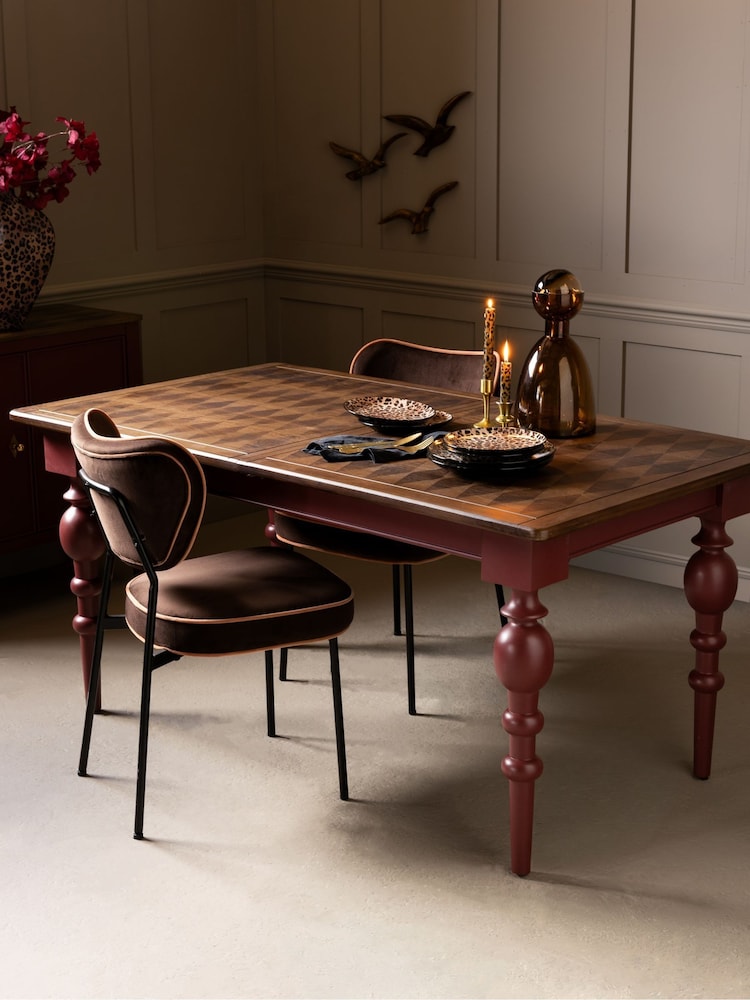 Rockett St George Brick Red Emporium Extending 6 To 8 Dining Table - Image 2 of 11
