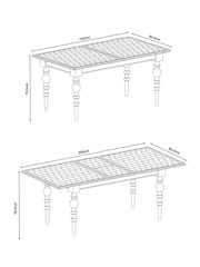 Rockett St George Brick Red Emporium Extending 6 To 8 Dining Table - Image 4 of 11