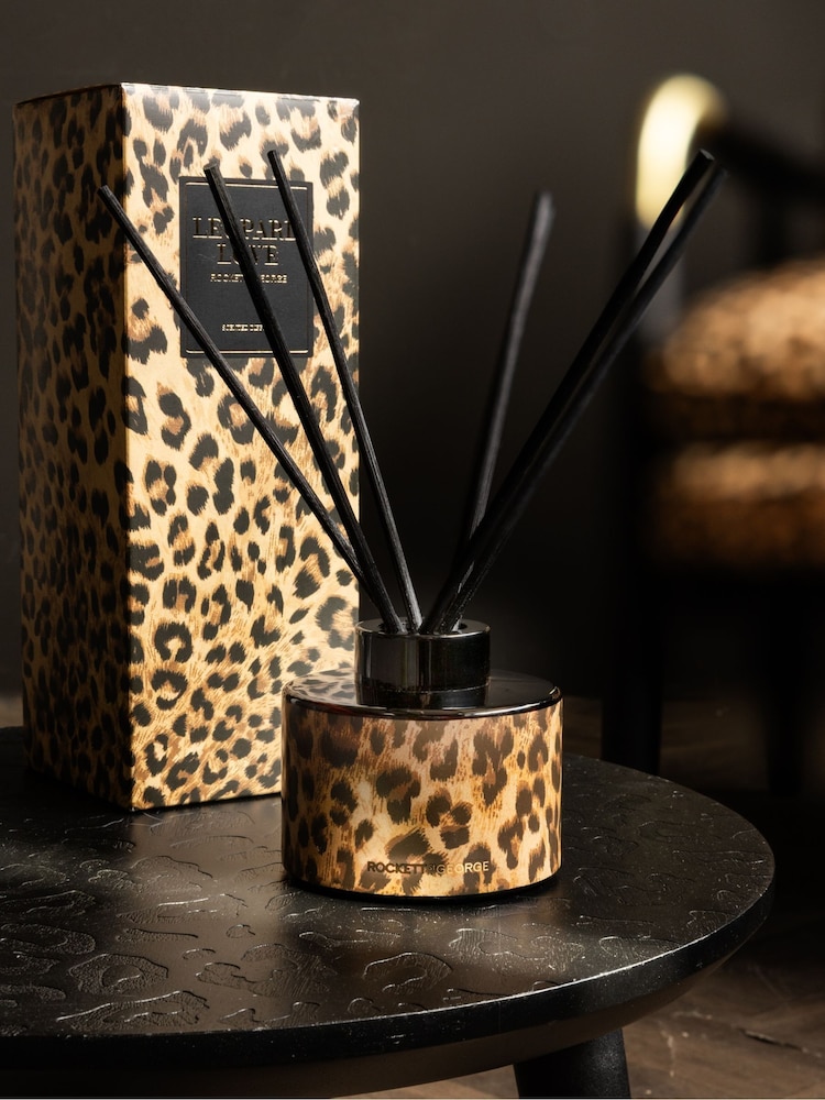 Rockett St George Violet and Musk Leopard Love Fragranced Reed Diffuser - Image 1 of 5