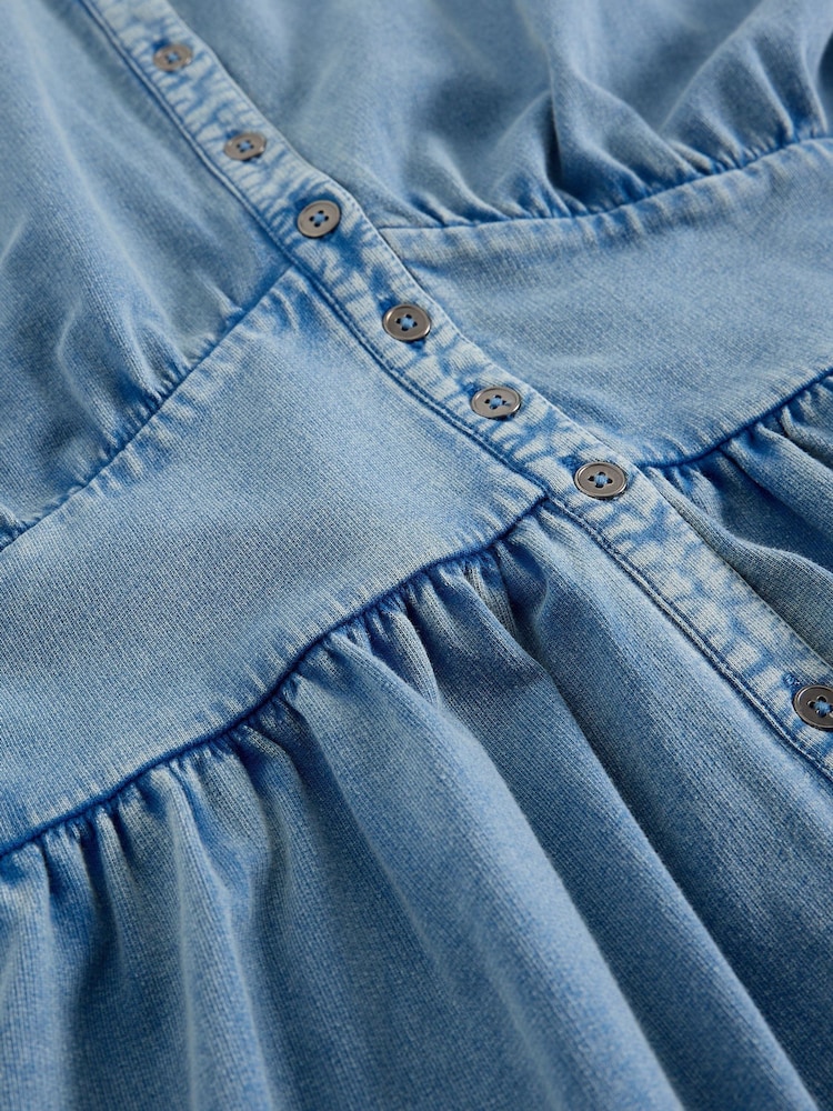 White Stuff Lottie Jersey Denim Dress - תמונה 2 מתוך 2 White Stuff Lottie Jersey Denim Dress - תמונה 2 מתוך 2