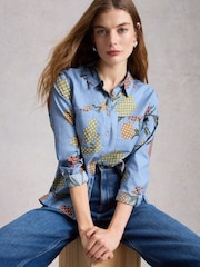 أزرق مائي - قميص Sophie من White Stuff - Image 4 of 6