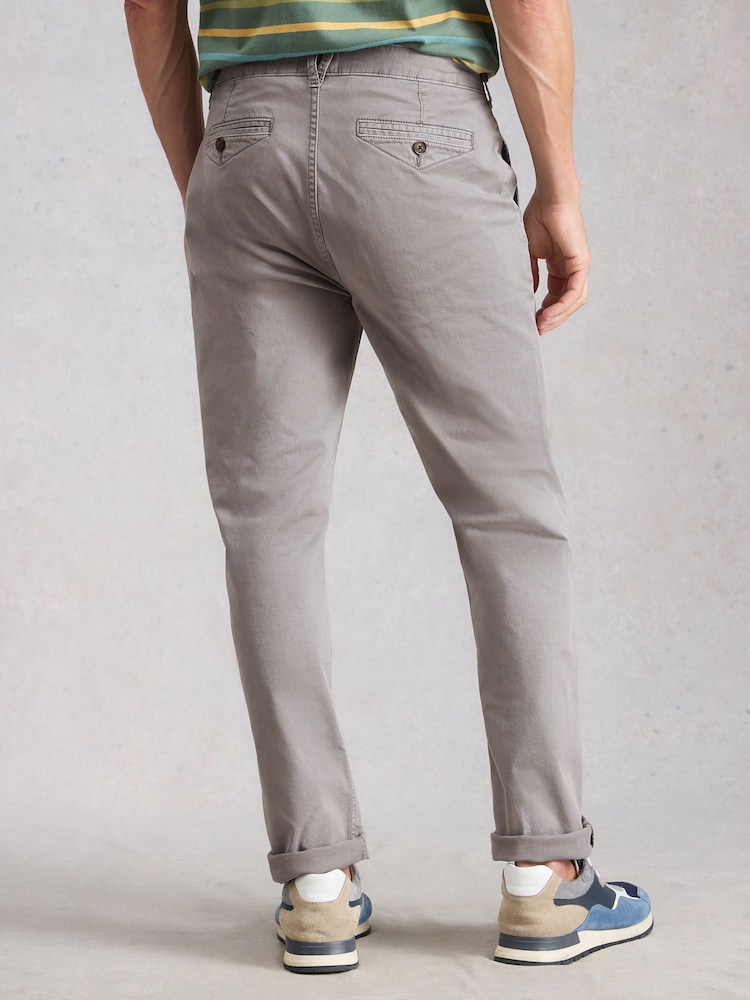 White Stuff Grey Sutton Slim Chino Trousers - Image 2 of 6