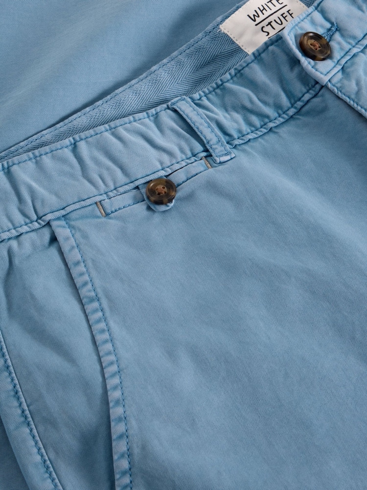White Stuff Light Blue Sutton Chino Trousers - Image 2 of 2 White Stuff Light Blue Sutton Chino Trousers - Image 2 of 2