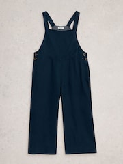White Stuff Blue Vivian Linen Dungarees - Image 5 of 6
