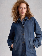 White Stuff Blue Oakleigh Denim Coat - Image 4 of 6