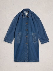White Stuff Blue Oakleigh Denim Coat - Image 5 of 6