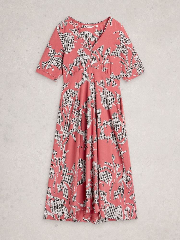coral jersey dress Prynn Sleeveless Jersey Dress Coral / XL