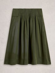 White Stuff Green Charlotte Midi Skirt - Image 5 of 6