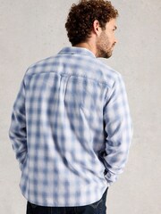 כחול  - White Stuff Ludlow Two Tone Check Shirt - תמונה 2 מתוך 6