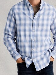 כחול  - White Stuff Ludlow Two Tone Check Shirt - תמונה 4 מתוך 6