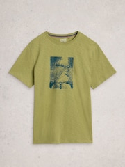 White Stuff Green Abersoch Nature Graphic T-Shirt - Image 5 of 6