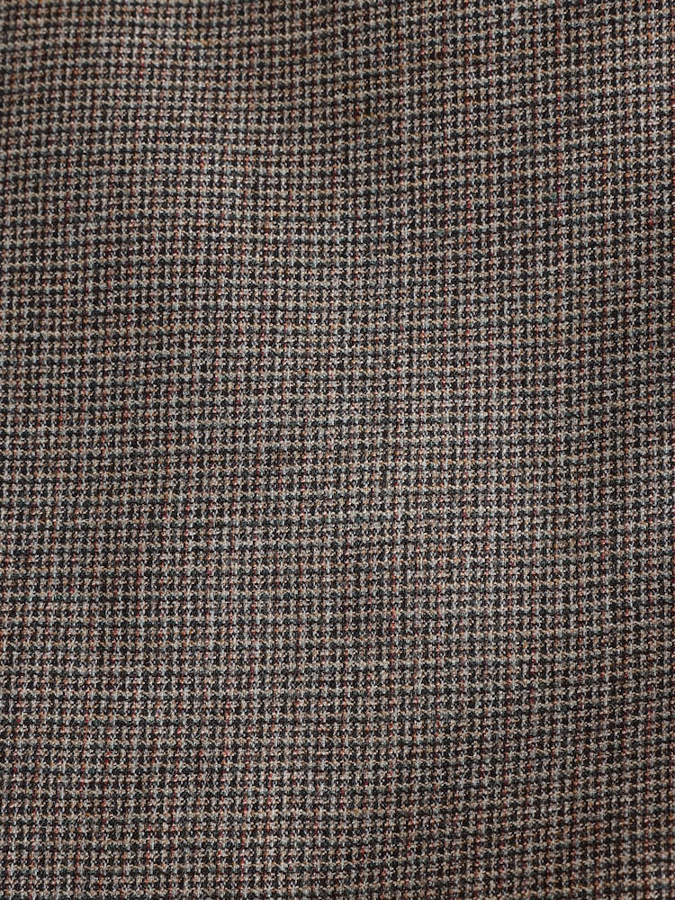 Brown Signature Slim Fit Marzotto Italian Wool Puppytooth Suit Jacket - Image 11 of 11