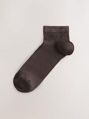 Neutral Supersoft Ribbed Trainer Socks 4 Pack - Image 4 of 7