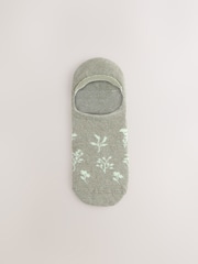 Pastel Floral Invisible Socks 4 Pack - Image 5 of 7