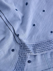 أزرق - تيشرت مطرّز بفتحة رقبة Weaver من White Stuff - Image 6 of 6