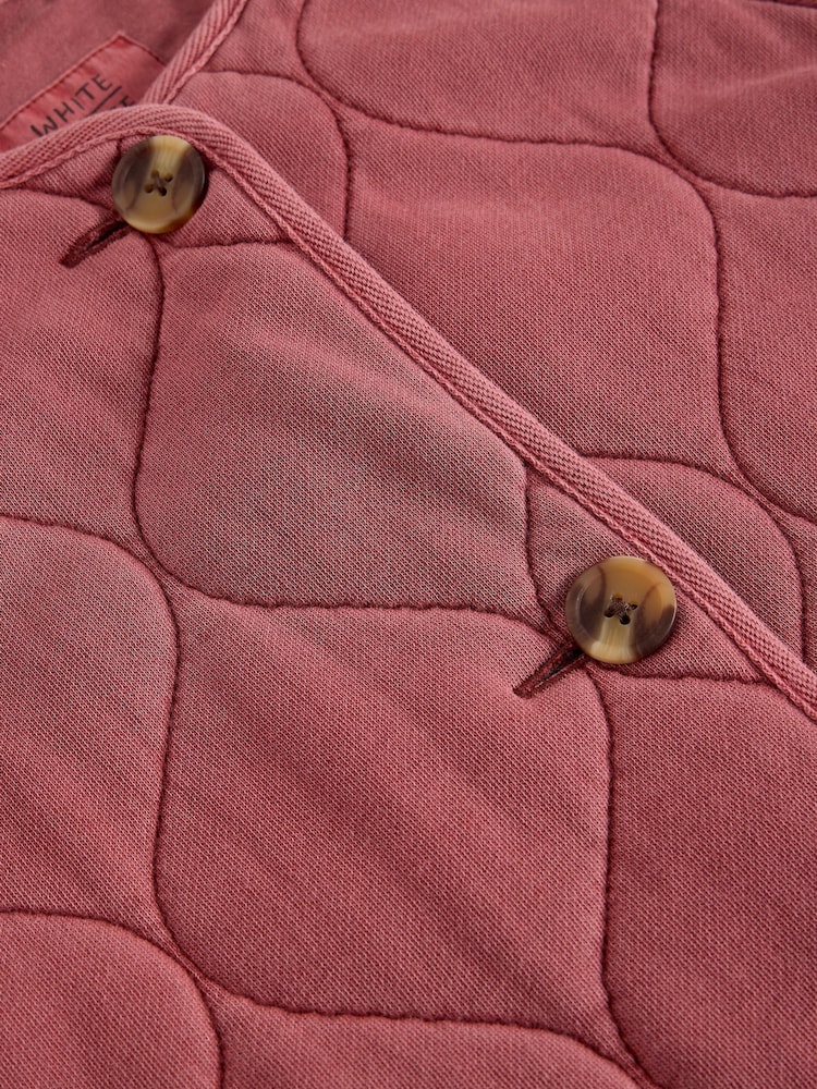 White Stuff Pink Anya Jersey Quilted Jacket - Image 7 of 7